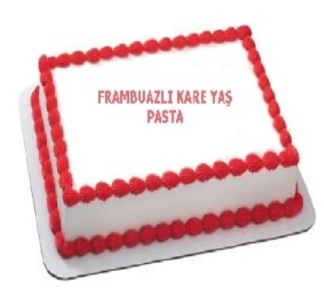 Lezzetli Frambuaz Aromalı 35 Kişilik Yaş Pasta pasta